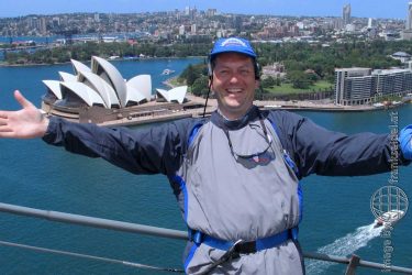 Bild: Sydney Bridge Climb, Frank Seidel auf der Harbour Bridge - Reiseblog von Frank Seidel
