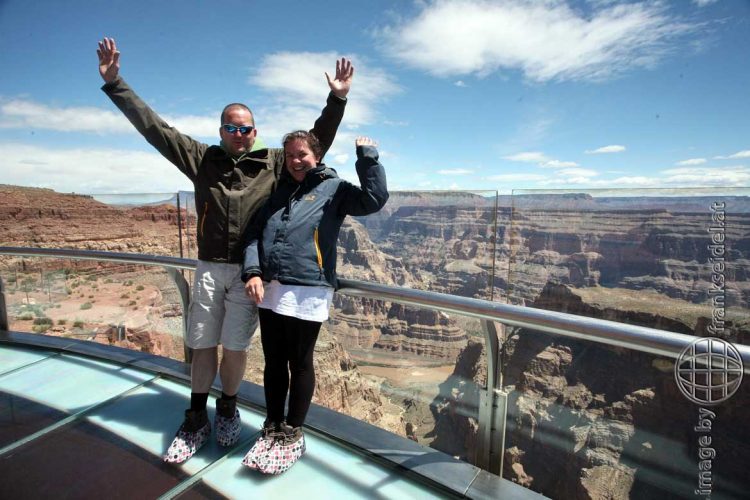 Bild: Grand Canyon Skywalk, Glasbrücke - Reiseblog von Frank Seidel