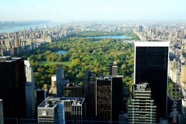 Bild: Blick vom Rockefeller Center auf den Central Park, New York City, USA - Reiseblog von Frank Seidel
