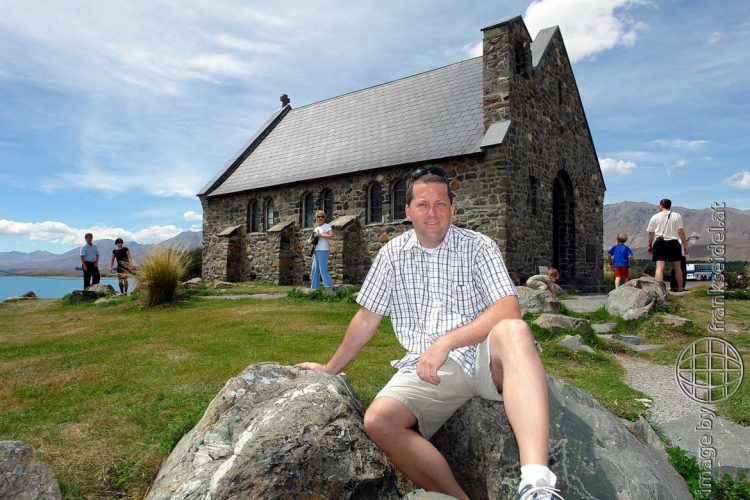Bild: Frank Seidel am Lake Tekapo, Neuseeland - Reiseblog von Frank Seidel