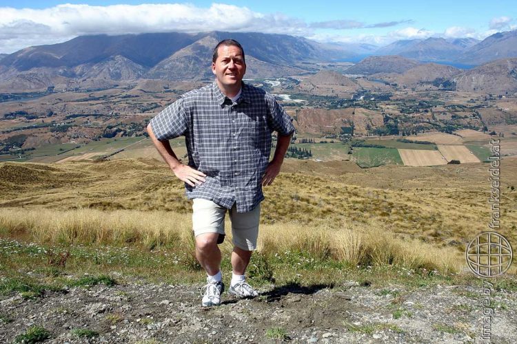 Bild: Frank Seidel am Coronet Peak, Neuseeland - Reiseblog von Frank Seidel