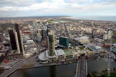 Bild: Melbourne von oben, Australien - Reiseblog von Frank Seidel